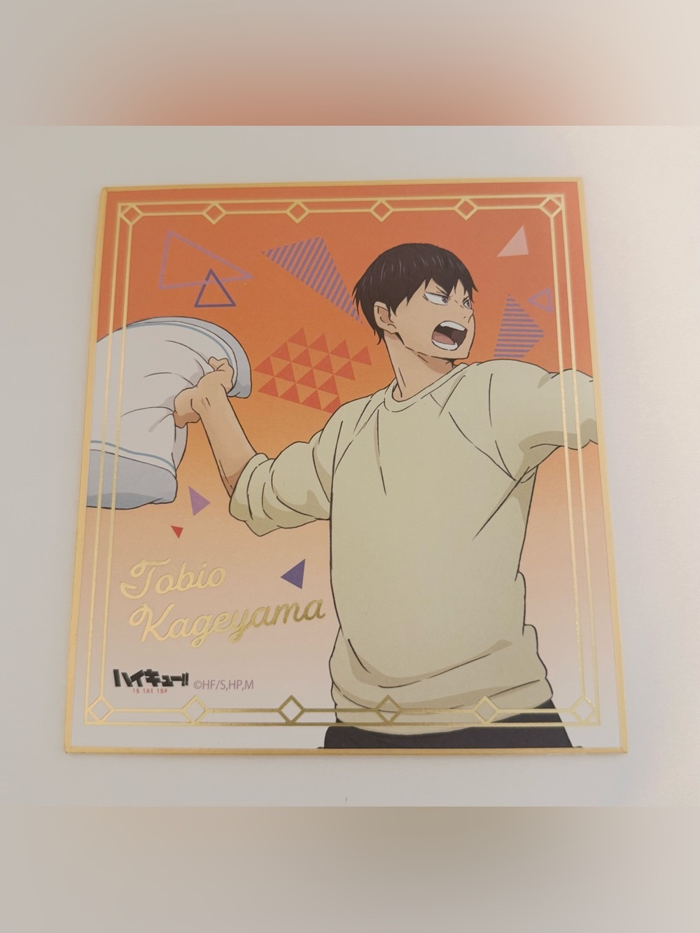 Anime official collectible haikyuu haikyu shikishi board kageyama